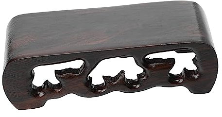 Homoyoyo Wood Display Stand for Bonsai and Flower Pots Rectangular Solid Wood Base Pedestal for Indoor and Outdoor Use for Crafts and Decorative Statues