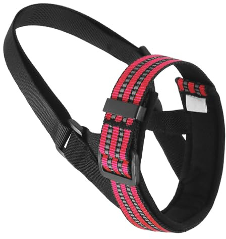 ZYKEJJDDAK Nylon nos skydd för hund säkert träningsöverdrag för aggressiva hundar justerbart stopp tuggning