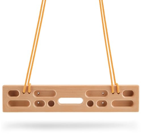 Eirolace Hangboard para escaladores, tabla de escalada portátil, entrenamiento de fuerza de dedos, como tabla de colgar para entrenamiento de escalada en interiores y exteriores, para principiantes en