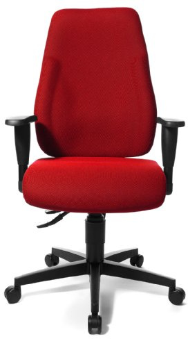 TOPSTAR Lady Sitness Bürostuhl Für Frauen - Modern, Rot, Polyester, Erwachsene, Büro, Höhenverstellbar