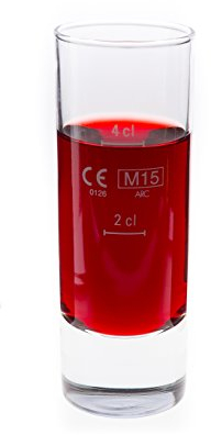 Arcoroc ARC 63829 Islande Schnapsglas, Shotglas, Stamper, 65ml, mit Füllstrich bei 2cl + 4cl, Glas, transparent, 12 Stück