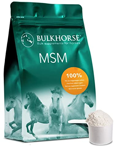 BulkHorse MSM Polvo | Completamente Libre de azúcar añadido | 1000 Gramos