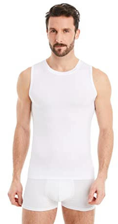 FINN Business Unterhemd Herren Ärmellos mit Rundhals-Ausschnitt - Unterziehshirt Männer aus original Lenzing® Modal Stoff - Das perfekte Tank-Top unter Hemd und Anzug Weiß Weiss XXL