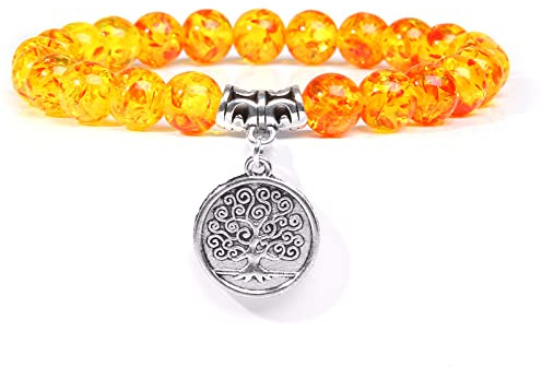 Kvinnor armband lotus berlock armband med bärnsten pärlor armband för män armband kvinnor yoga bön armband smycken buddhistisk gåva