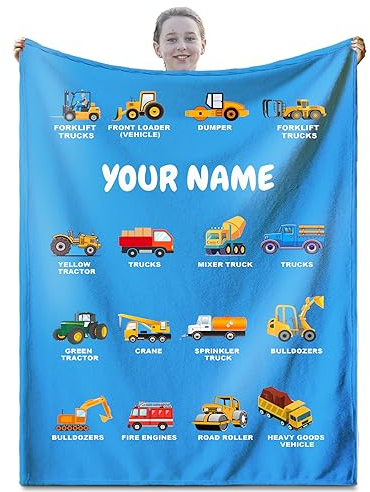 Personalised Baby Blankets, Custom Blanket with Name, Personalized Name Blanket for Kid, Customised Name Throw Blanket, Baby Blanket for Newborn for New Dad, New Mom, baby Girl or boy Gifts