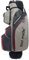 Tour Made Golfbag Cartbag ohne Schlägerklappern I großes Kühlfach I Herren & Damen I Golf Bag mit Organizer I durchgängige Schlägerfächer (Grey-Red)