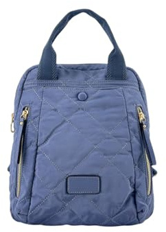 MODELISA - Bolso Mochila Acolchada De Hombro Estilo Casual Mujer (Azul)