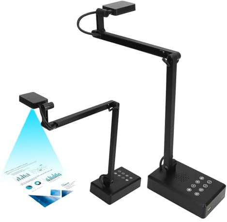 Docooler 16MP USB Document Camera with Microphone Auto Focus 4K Webcam with Flexible Arm for Online Learning Remote Teaching Web Conferencing Live Demo