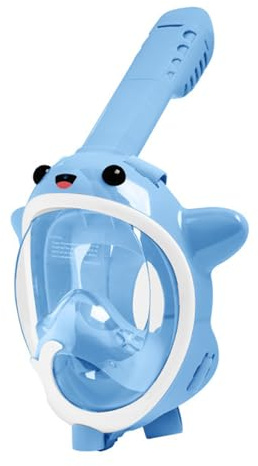 Dcfbkl Full Face Snorkeling Snorkeling Bambini Bambini Snorkeling Con Vista Panoramica a 180 Gradi Top Asciutto Pieghevole Full Face Snorkel Per Il Bambino