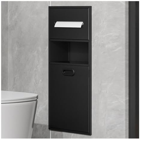 WANGXLGD Nicchia da bagno in acciaio inossidabile spazzolato Nicchia doccia Scaffale da bagno integrato Elegante soluzione di archiviazione (A,30x65x14cmA)
