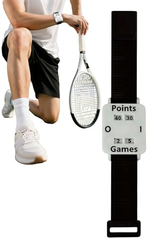 Ofcwoa tennis poäng räknare, justerbar räknare med stor display | armband för att räkna poäng för tennis – för kvinnor vuxna och män vid lekar inomhus sport utomhus aktiviteter i trädgården