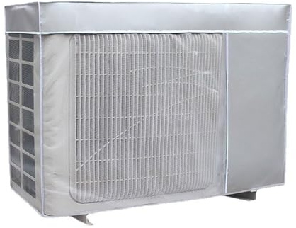 Protector Aires Acondicionados Exterior, Cubre Aire Acondicionado Exterior, Con Cordón Ajustable Y Banda Elástica, Funda Aire Acondicionado Con Malla Transpirable, Múltiples Usos(3p-98 * 40 * 75cm)