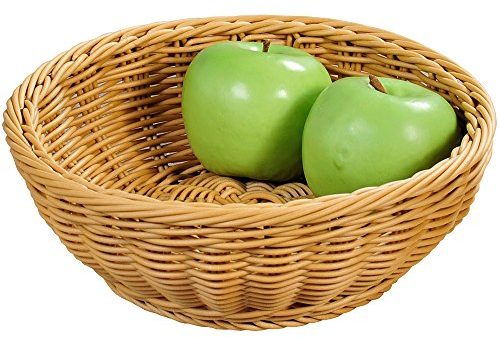 KESPER 19802 Corbeille de Fruits/Pain Plastique Marron 24 cm