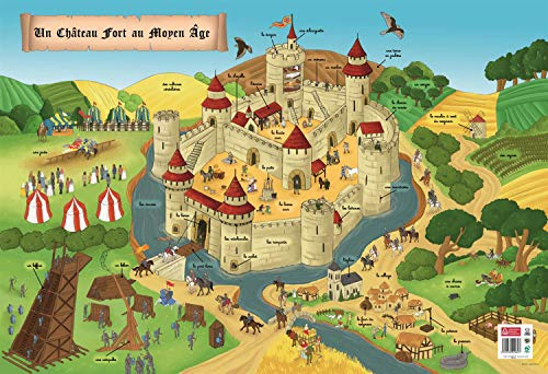 BOUCHUT Poster pédagogique Moyen-Age 52 x 76 cm