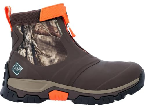 Men's Mossy Oak® Breakup Country™ Apex Mid Zip Ankle Boot, Brown, Size 9(M)