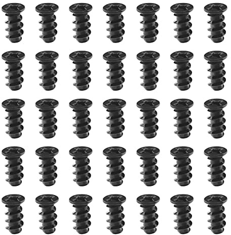Create idea 100pcs Vis d'installation de Ventilateur de Refroidissement pour Boîtier d'ordinateur Compatible avec 70mm 80mm 90mm 92mm 120mm 140mm Ventilateur de Boîtier d'ordinateur, Noir