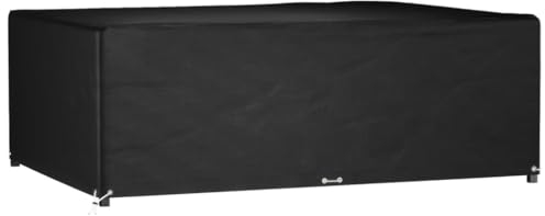 vidaXL Gartenmöbel Abdeckung, Abdeckplane Wasserdicht UV-beständig, Rechteckig Schutzhülle mit 12 Ösen, Garnitur Schutzhaube Abdeckplane für Rattanmöbel, 240x180x80cm