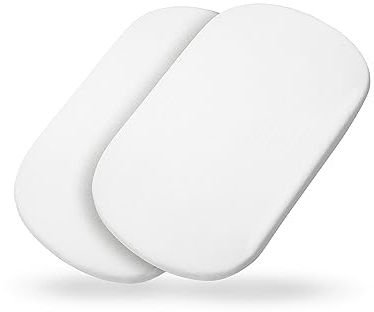 Maxi-Cosi Bio-Babywannenbettlaken, für alle Maxi-Cosi Babywannen geeignet, 2-in-1-Packung, 100% Bio-Baumwolle Kinderwagenbettwäsche, umweltfreundlich, maschinenwaschbar, weiß