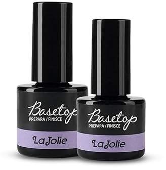 Smalto Semipermanente Base/Top La Jolie 7 ml ricostruzione unghie professionale prepara protegge fissa il colore