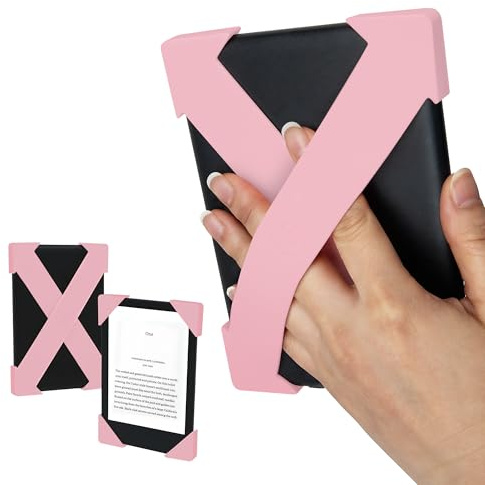 Strapsicle Silicone Hand Straps | Accessory for 6 Kindles & Paperwhite (2012-2019) and 6 Kobo e-Readers | 2-Pack | Blush