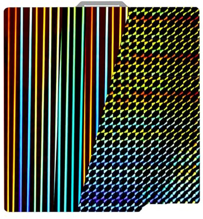 IdeaFormer H1H tryckplåt för Bambu Lab X1C X1 X1E P1P P1S A1, Dubbelsidig texturerad Rainbow Steak+Phantom H1H Spring Steel Printing Sängplatta för Bambulab 257x257mm