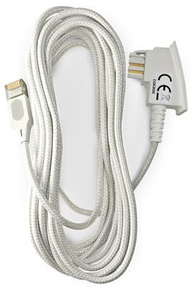 COXBOX Premium DSL Kabel Fritzbox, Speedport, Easybox - TAE Textilkabel RJ45 weiß mit verbessertem Knickschutz - VDSL ADSL WLAN Router-Kabel mit galvanischer Signatur (10 Meter)