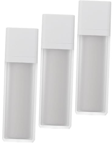 Mikinona 3pcs Frosted Bottle Airless Pump Refillable Travel Container Bottles for Foundation Lotion Cream for Travel Use