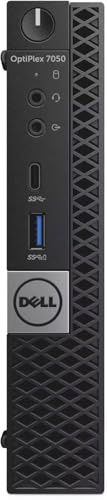 Dell Optiplex 7050 - Mini PC Computer Intel i7-6700T 4 Core 2.8 Ghz - Ram 32GB SSD 1000GB - Windows 11 Libre Office - DP HDMI USB 3.0 Chiavetta Wi-Fi (Ricondizionato)