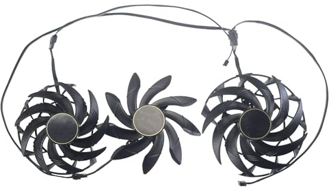 LXCOZED Graphics card fan PLD10015B12H DC12V 0.55A 4Pin for Gigabyte for AORUS for Radeon RX 6900 XT 6800 for MASTER for TYPE C(3Pcs Set)