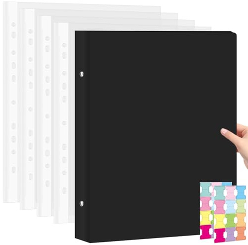 Cartella per Libro di Presentazione Formato A3 con Maniche in Plastica, 40 Tasche, Cartellina Porta Portfolio, Raccoglitore Flessibile ad Anelli, Cartellina Organizzatore per Dipinti e Disegni, Album