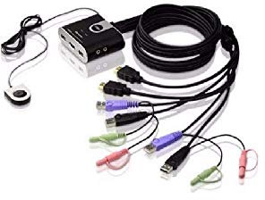 ATEN CS692-AT 2 Port KVM-Umschalter HDMI USB 1920 x 1200 Pixel