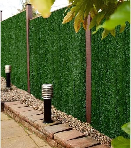 Best Artificial Rouleau de clôture de jardin en conifères - Protection contre les UV - 3 m x 1 m