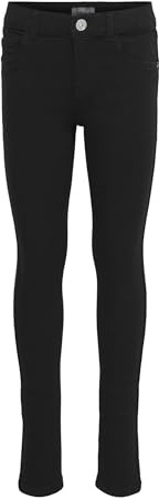 Only KONRAIN REG Skinny Jeans CRY6060 Noos, Negro, 152 para Niñas