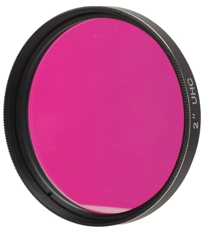 2 Zoll UHC Filter, Ultra High Contrast Light Pollution Reduction Filter for Astronomical Telescope with Optical Glass Substrate and Coating, Portable Storage