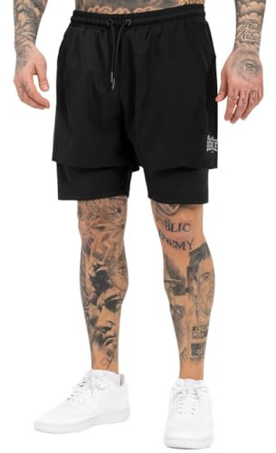 BENLEE Herren Funktionsshorts schmale Passform OCARS, Black/Silver, S