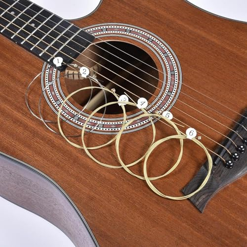 6 Stück Gitarrensaiten Konzertgitarre, Saiten Für Akustikgitarre, Ersatz Für Gitarrenteile, Musikinstrumente Für Akustikgitarre, Gitarrensaiten Klassische Gitarre