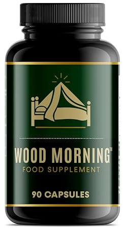 Wood Morning™ - 99% Pure L Citrulline with Korean Panax Ginseng & Grape Seed Extract | Male Enhancing Supplement | High Strength Triple Action Men's Performance Booster (90 Capsules, 30-Day Supply)