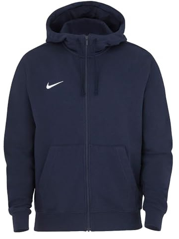 Nike Mens Team Club Full Zip Hoodie Ft - Obsidian