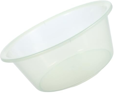 BELLIFFY Lavabo in Plastica Trasparente per Pediluvio e Lavaggio Viso, Vasca Multiuso e Lavanderia, Bacinella Compatta da Bagno per Ammollo Piedi e Pulizia Quotidiana