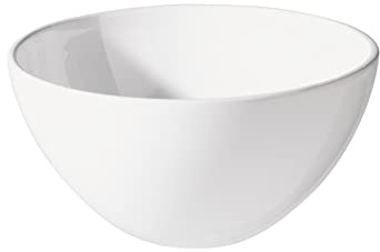 ASA 4776147 Schüssel - Schale - Salatschale - Obstschale - Keramik - weiß Ø 30 cm Höhe 15,5 cm