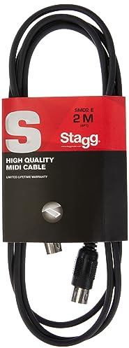 Stagg SMD2 E MIDI-Kabel (2m, DIN-Stecker-auf-DIN-Stecker)