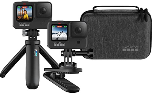 GoPro Travel Kit: Includes Magnetic Swivel Clip, Shorty, and Compact Case - Official GoPro Product, AKTTR-002