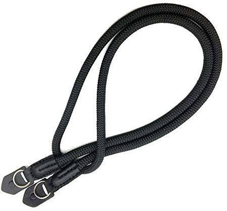 Kiwochy Universell kamerarem kamerarem axelrem gjord av mjuk och finvävd nylon axelrem för Canon Nikon Sony Fujifilm Olympus Leica-kameror etc. Längd 100 cm svart
