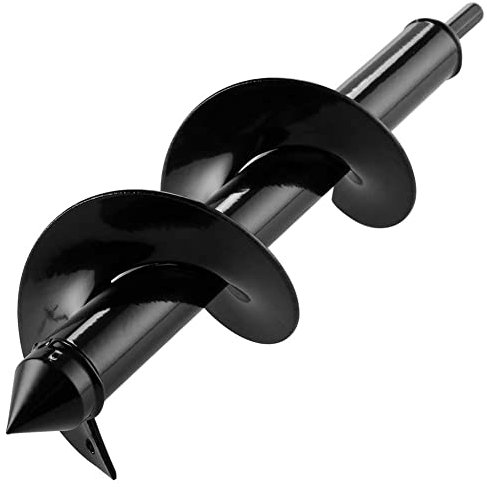 Punta per Trivella a Spirale da Giardino, Punta per Trapano a Mano, Strumento di Perforazione Accessori per Piantare Bulbi da Letto Foratura Coltivare Piante (Dia-8cm, L-30cm)