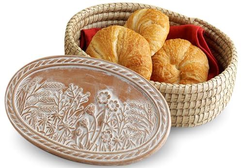 Bread Basket for Serving, Bread Warmer Stone, House Warming Gift, Sourdough