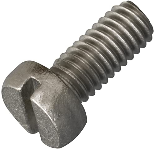 AERZETIX - C60004 - Juego de 20 tornillos de metal con cabeza cilíndrica M3.5x8mm con huella S ranurada - perno de montaje - DIN 84 - en acero inoxidable A2 - color plata - destornillador apriete