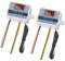 Greluma 2PCS Interruptor de termostato AC 110V-220V con sonda impermeable,módulo controlador de temperatura LED digital XH-W3001,termostato de enfriamiento de calefacción programable de -50 ℃ a 110 ℃