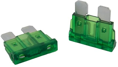 SeKi Lot de 5 fusibles plats ATO standard 30 A Vert 19 mm 32 V/CC pour bateau, caravane