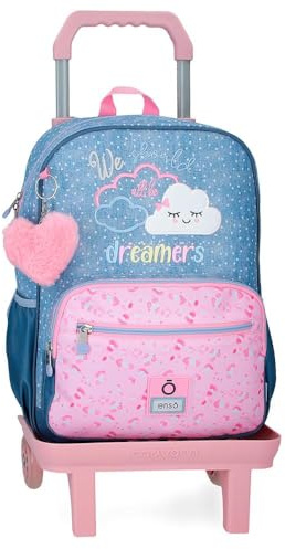 Enso Dreamer Mochila Escolar, Azul, 30x38x12 cms