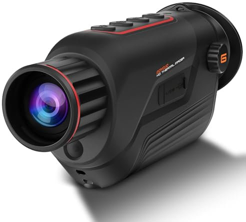 GOYOJO Thermal Imaging Monocular, 384x288(50Hz) @17μm Infrared Night Vision Detector with Long Battery Life, 25mm Focal Lens for Outdoor Night Vision Camera (25mm)